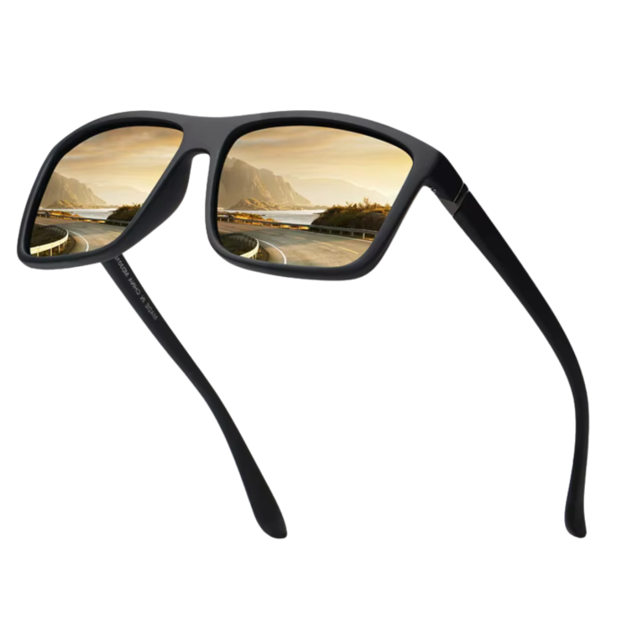 Vintage Square Polarized Sunglasses – UV400 Anti-Glare Eyewear for Men & Women